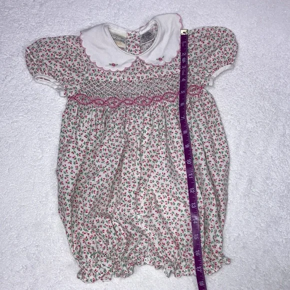 Heirlooms by Polly flinders smocked tulip bubble 12m